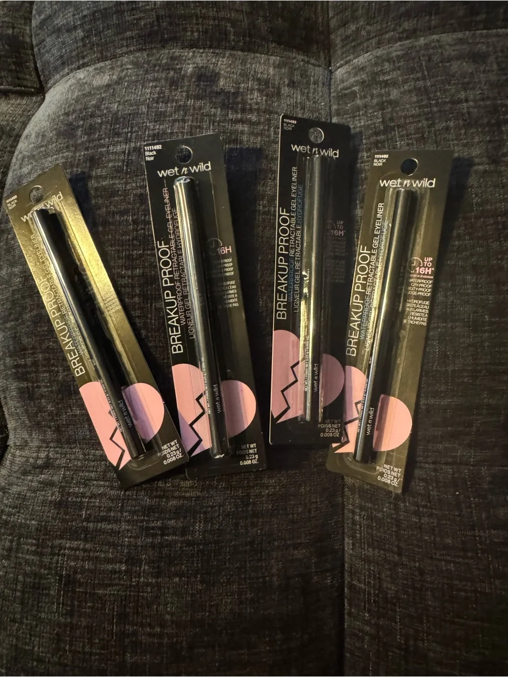 wet n wild Breakup Proof Waterproof Longwear Eyeliner - Black Noir  (4-Pack)